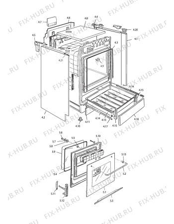 Схема №1 GGC 654 с изображением Провод для плиты (духовки) DELONGHI 113936