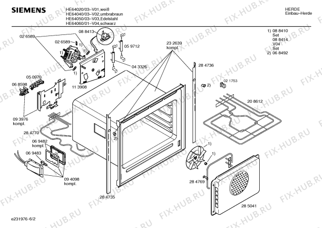 Схема №1 HE64060 с изображением Панель управления для электропечи Siemens 00289019