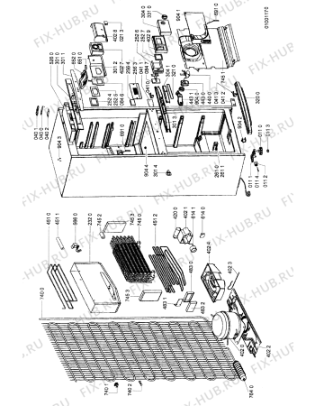 Схема №1 ARG 761 WCB 48 с изображением Фитинг для холодильной камеры Whirlpool 481246228283