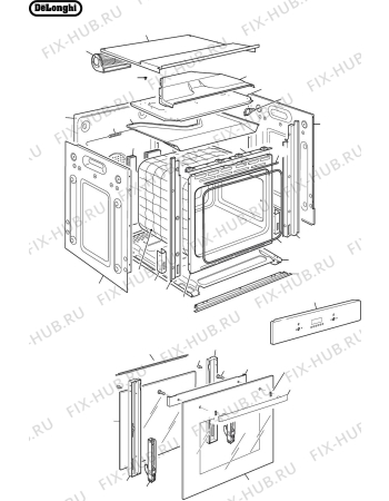 Схема №2 DE604PSC с изображением Провод для плиты (духовки) DELONGHI 1132407