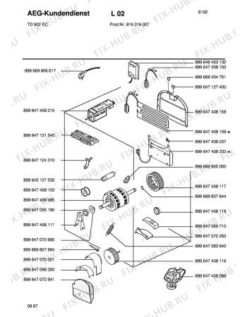 Взрыв-схема стиральной машины Zanussi TD902EC DELTA-SOFT - Схема узла Section4