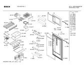 Схема №2 KSU40621NE с изображением Дверь для холодильной камеры Bosch 00243869