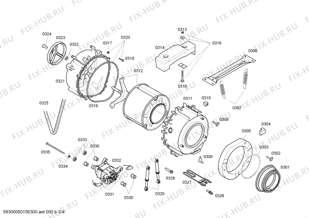 Схема №2 WS10X262PL iQ300 с изображением Кнопка для стиралки Siemens 00628798