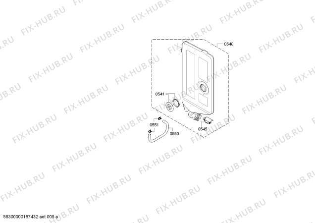 Схема №1 SN25N882EU, IQ500 - tp3 с изображением Передняя панель для посудомойки Siemens 11023040