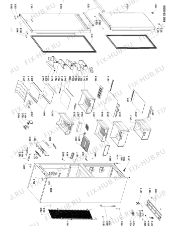 Схема №1 BSFVA 9353 OX с изображением Сенсорная панель для холодильника Whirlpool 481010786508