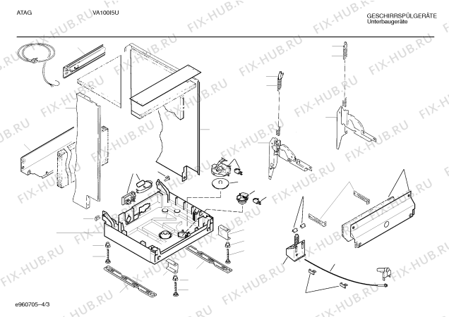 Схема №2 SPVATA1 с изображением Передняя панель для посудомоечной машины Bosch 00350186