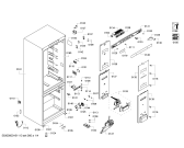 Схема №1 K5890X4RU с изображением Дверь для холодильной камеры Bosch 00247680