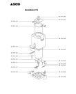 Схема №1 RK400901/5A с изображением Элемент корпуса для электропароварки Seb SS-991149