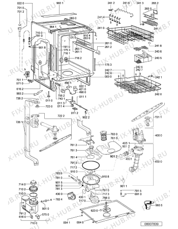 Схема №1 ADG 8515/1 AV -n.pro с изображением Панель для электропосудомоечной машины Whirlpool 480140100661