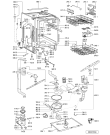 Схема №1 ADG 9427/2 с изображением Микромодуль для посудомоечной машины Whirlpool 480140102008
