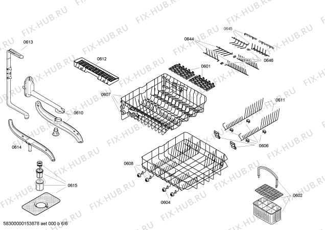 Схема №1 SGS46E07TR с изображением Панель управления для посудомойки Bosch 00678533