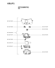 Схема №1 XP7260J4/70G с изображением Корпусная деталь для кофеварки (кофемашины) Krups MS-5883838