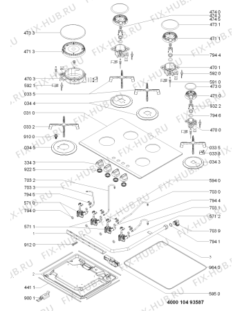 Схема №1 AKL 451/WT с изображением Затычка для духового шкафа Whirlpool 481010487846