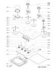 Схема №1 AKL 451/WP с изображением Кнопка для плиты (духовки) Whirlpool 481010487086