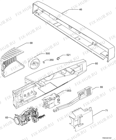 Взрыв-схема холодильника Electrolux SB323N - Схема узла Diffusor