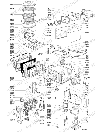Схема №1 MT 68/ALU с изображением Микропроцессор для микроволновки Whirlpool 481220988016