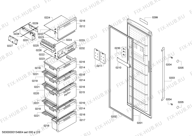 Схема №1 GS32NX77 с изображением Дверь для холодильной камеры Siemens 00710449