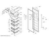 Схема №1 GSN32X77 с изображением Дверь для холодильника Bosch 00710451