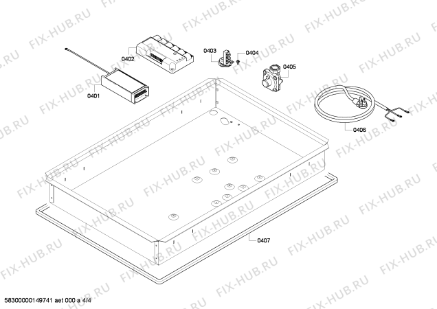 Схема №1 SGSX305FS Thermador с изображением Устройство поджига для плиты (духовки) Bosch 00635046