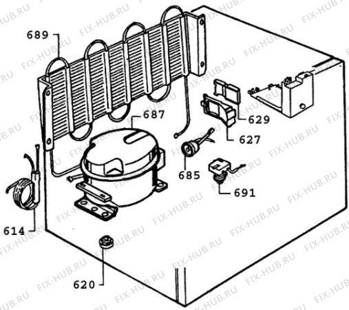 Взрыв-схема холодильника Electrolux TF183C - Схема узла C10 Cold, users manual