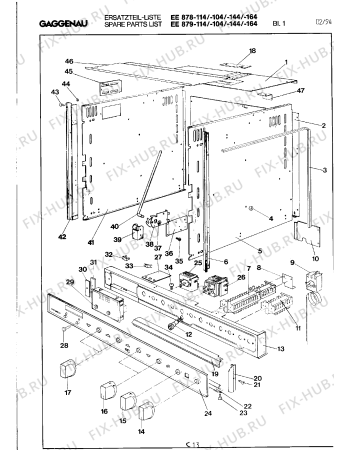 Схема №3 EB871140 с изображением Противень для плиты (духовки) Bosch 00211030