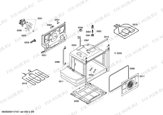 Схема №1 3CGX468BT с изображением Плита Siemens 00273733