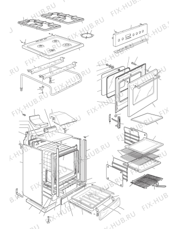 Схема №1 D61GII с изображением Провод для плиты (духовки) DELONGHI 1131311