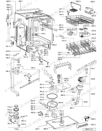 Схема №1 KDFX 6020 с изображением Микромодуль для электропосудомоечной машины Whirlpool 481221470806