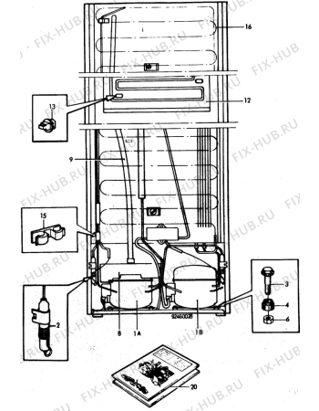 Взрыв-схема холодильника Quelle 0322495 - Схема узла C10 Cold, users manual