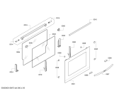 Схема №1 B18M42N0 с изображением Внешняя дверь для электропечи Bosch 00683025