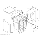 Схема №1 SGU45E02SK с изображением Передняя панель для электропосудомоечной машины Bosch 00444073