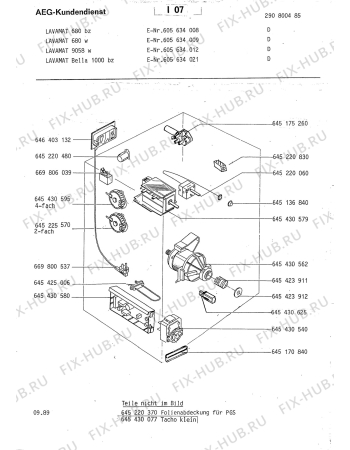 Взрыв-схема стиральной машины Aeg LAV9058 W - Схема узла Section4