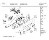 Схема №2 SGU43A44 с изображением Передняя панель для электропосудомоечной машины Bosch 00436517