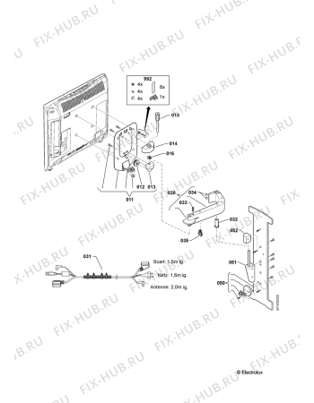 Взрыв-схема комплектующей Aeg Electrolux BTV9900-M - Схема узла Internal parts