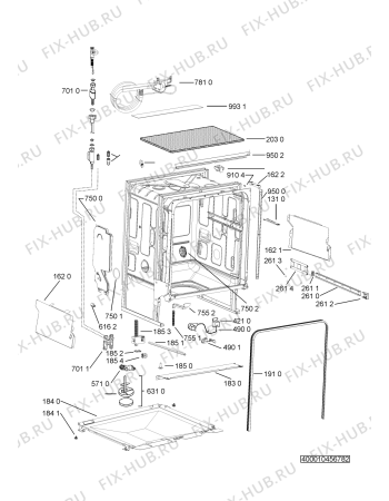 Схема №2 ADG 7653/1 A++ с изображением Кабель для посудомойки Whirlpool 481010683866