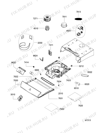 Схема №1 AKR 453/NB с изображением Фильтр для электровытяжки Whirlpool 481245858237