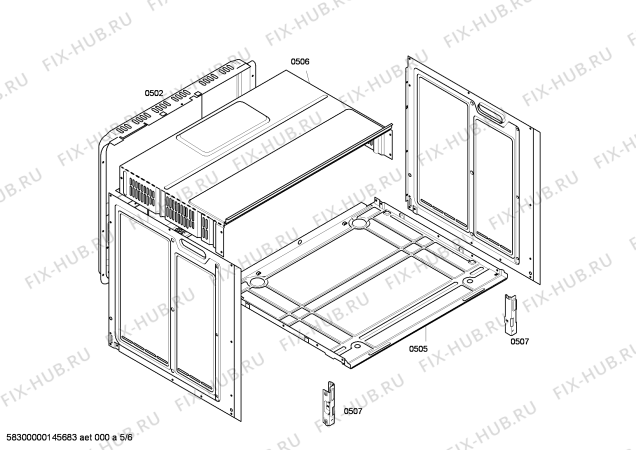 Схема №3 FRMA700 с изображением Панель управления для плиты (духовки) Bosch 00664455