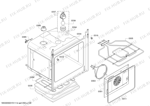 Схема №2 HEA23B140 с изображением Ручка переключателя для духового шкафа Bosch 00627438