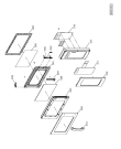 Схема №1 PRO25IX (F090907) с изображением Дверь для свч печи Indesit C00334904