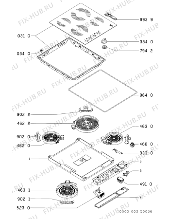 Схема №1 AKM 626/BR с изображением Втулка для духового шкафа Whirlpool 481944238174