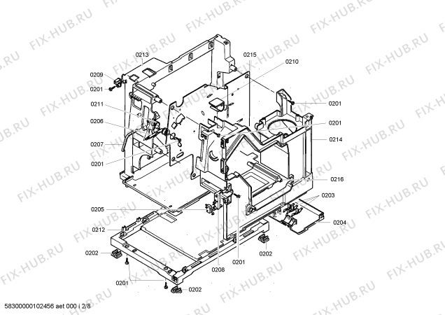 Схема №1 TCA6301 Benvenuto B30 с изображением Модуль управления для электрокофемашины Bosch 00491717