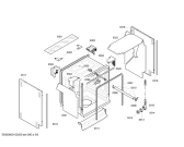 Схема №2 3VF343ND с изображением Внешняя дверь для посудомойки Bosch 00680656