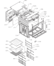 Схема №2 BOP88ORAW (300935, EVP2P51-441E) с изображением Дверь (стекло) духовки для духового шкафа Gorenje 381924