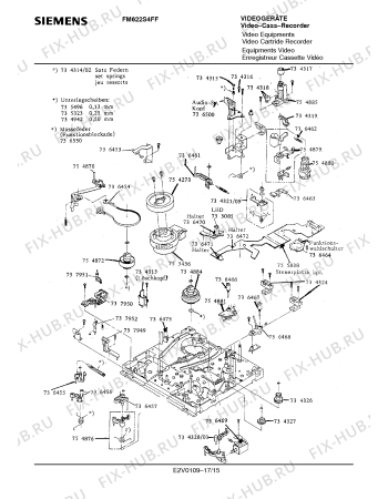 Взрыв-схема телевизора Siemens FM622S4FF - Схема узла 15
