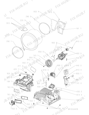 Схема №1 PURE 855 с изображением Модуль (плата) для стиралки Whirlpool 481010552217