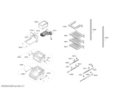 Схема №1 T24ID800LP с изображением Рамка для холодильника Bosch 00791514