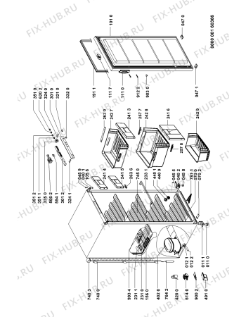 Схема №1 CVT 142 с изображением Клавиша для холодильника Whirlpool 481241078173
