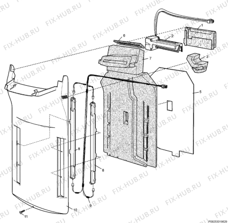 Взрыв-схема холодильника Arthurmartinelux AND5298X - Схема узла Section 2