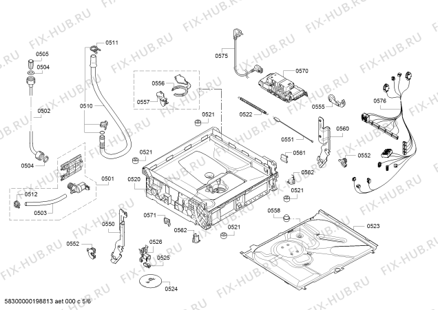 Схема №1 SKS50E18EU с изображением Внешняя дверь для посудомойки Bosch 00684397