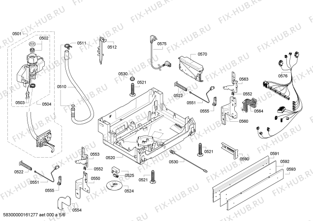 Схема №2 S34KOK15 с изображением Панель управления для электропосудомоечной машины Bosch 00709286
